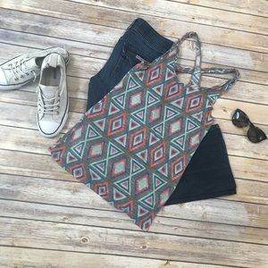 Aztec Cross-Cross Tank